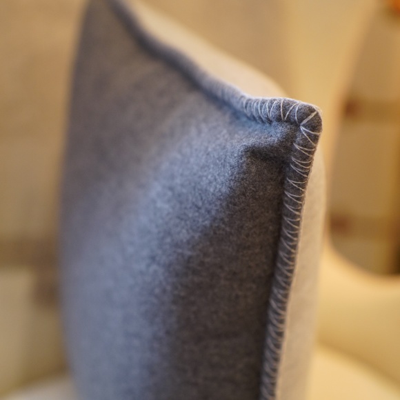 Cartier Cashmere Cushion (Pair) in Soft Gray - Original Box - MSRP $1398 - BNIB - Picture 5 of 6